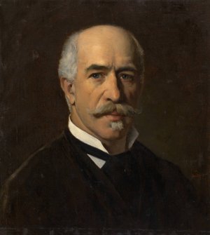 Selbstbildnis Ernst Lafite by Ernst Lafite Oil Painting