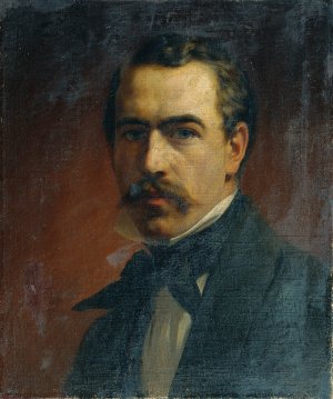 Selbstbildnis by Ernst Lafite Oil Painting