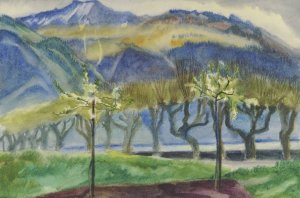 Bei Clarens am Genfer See by Ernst Lincker Oil Painting