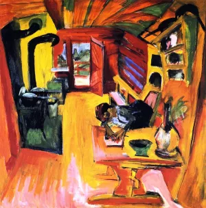 Alpkuche Oil painting by Ernst Ludwig Kirchner