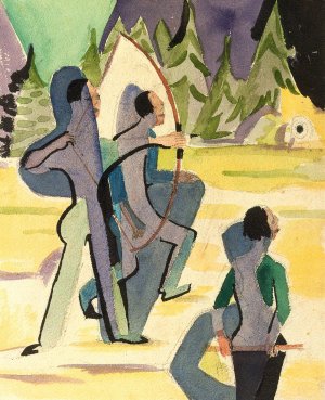 Archer by Ernst Ludwig Kirchner Oil Painting