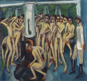 Artillerymen Oil painting by Ernst Ludwig Kirchner