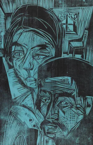 Bauernpaar in der Hutte by Ernst Ludwig Kirchner Oil Painting
