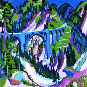 Bridge at Wiesen Oil painting by Ernst Ludwig Kirchner