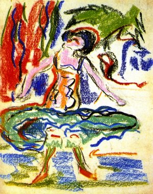 Cabaret Dancer by Ernst Ludwig Kirchner Oil Painting