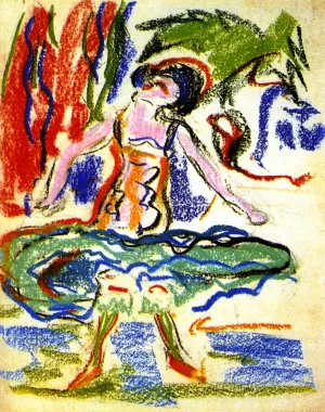 Cabaret Dancer by Ernst Ludwig Kirchner Oil Painting