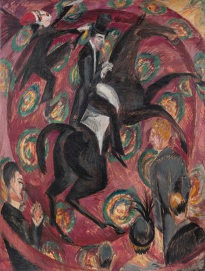 Circus Rider by Ernst Ludwig Kirchner Oil Painting