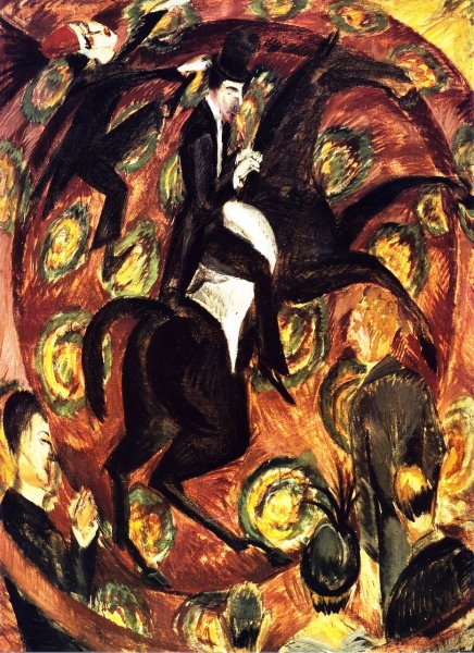 Main Product Photo of Circus Rider Painting by Ernst Ludwig Kirchner