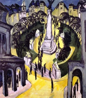 Der Belle-Alliance-Platz, Berlin painting by Ernst Ludwig Kirchner