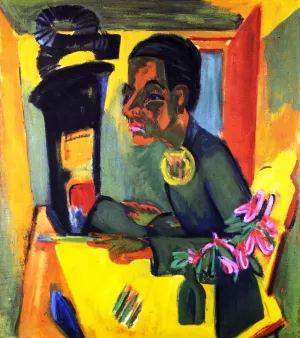 Der Maler, Selbstportrat by Ernst Ludwig Kirchner Oil Painting
