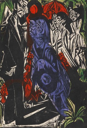 Der Verkauf des Schattens by Ernst Ludwig Kirchner Oil Painting