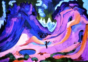 Die Amselfuh by Ernst Ludwig Kirchner - Oil Painting Reproduction