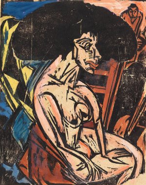 Die Geliebte by Ernst Ludwig Kirchner Oil Painting