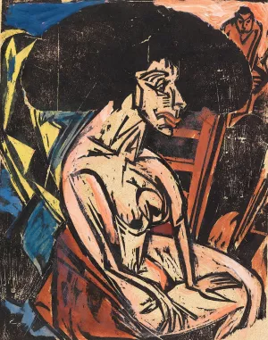 Die Geliebte by Ernst Ludwig Kirchner Oil Painting