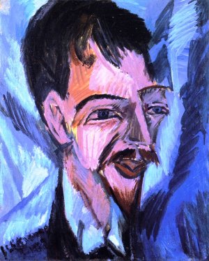Dr. Alfred Doblin Oil painting by Ernst Ludwig Kirchner