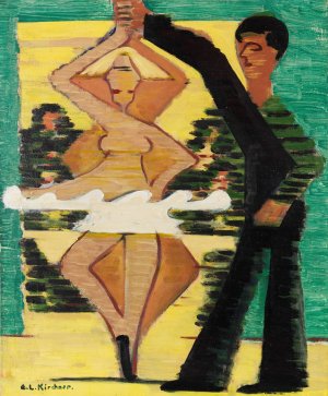 Drehende Tanzerin by Ernst Ludwig Kirchner Oil Painting