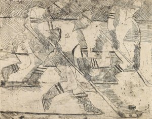 Eishockeyspieler by Ernst Ludwig Kirchner Oil Painting