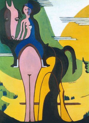 Female Rider by Ernst Ludwig Kirchner Oil Painting