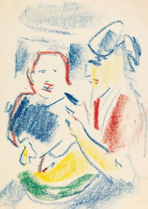 Frau mit Kind by Ernst Ludwig Kirchner Oil Painting
