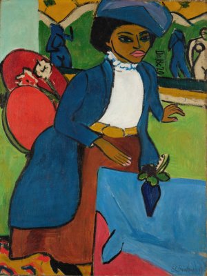 Frauenbildnis by Ernst Ludwig Kirchner Oil Painting