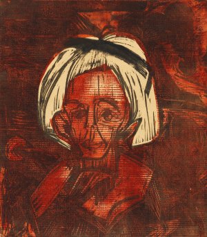 Gelbhaariges Madchen Oil painting by Ernst Ludwig Kirchner