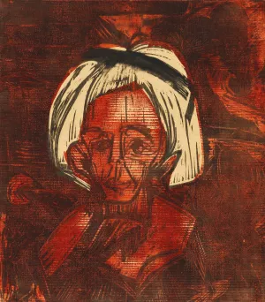 Gelbhaariges Madchen by Ernst Ludwig Kirchner Oil Painting