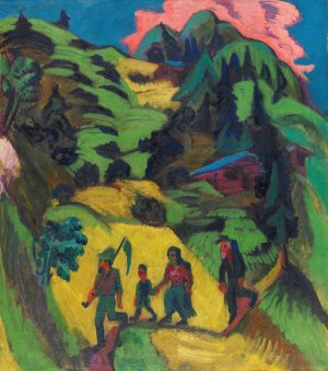 Heimkehrender Heuer by Ernst Ludwig Kirchner Oil Painting