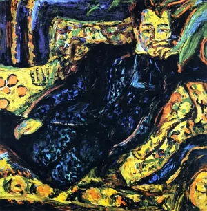 Herrenbildnis, Hans Frisch by Ernst Ludwig Kirchner Oil Painting