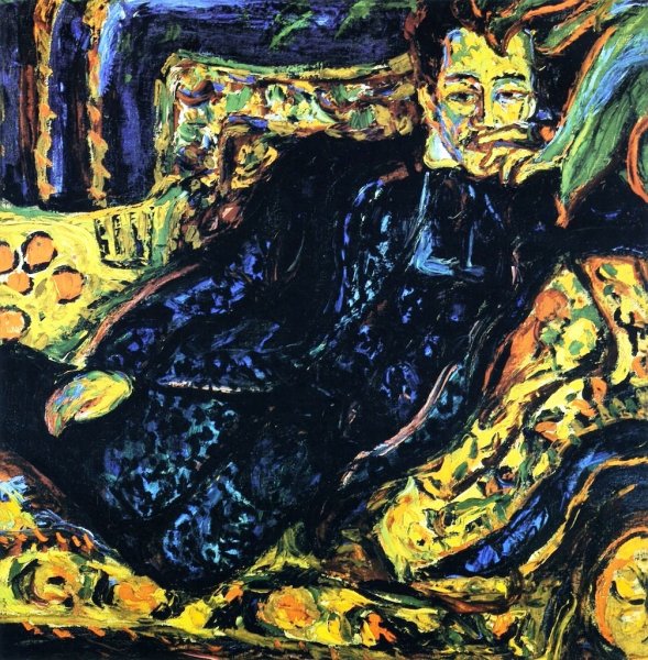 Herrenbildnis, Hans Frisch by Ernst Ludwig Kirchner - Hand-Painted Oil Painting Reproduction