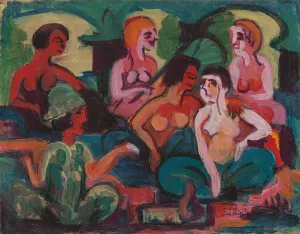 Im Palast der Prinzessinnen by Ernst Ludwig Kirchner Oil Painting