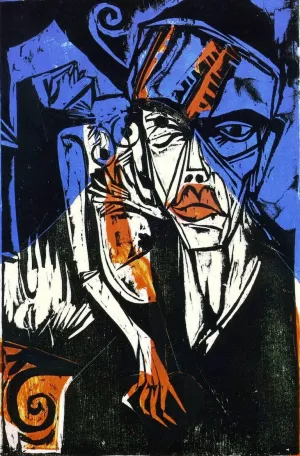 Kampfe painting by Ernst Ludwig Kirchner