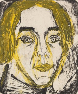 Kopf Mary Wigmann by Ernst Ludwig Kirchner Oil Painting