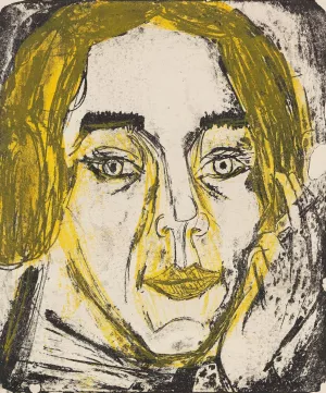 Kopf Mary Wigmann by Ernst Ludwig Kirchner Oil Painting