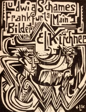 Ludwig Schames, Frankfurt am Main by Ernst Ludwig Kirchner Oil Painting