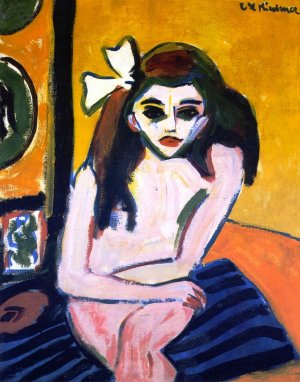 Marzella Oil painting by Ernst Ludwig Kirchner