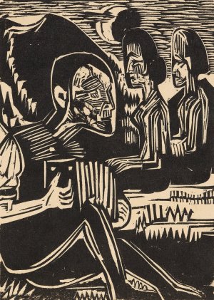 Mondnacht by Ernst Ludwig Kirchner Oil Painting