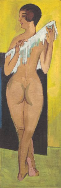 Nude Figure by Ernst Ludwig Kirchner Oil Painting