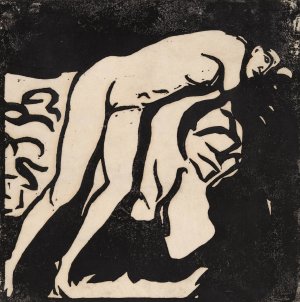 Nude Girl by Ernst Ludwig Kirchner Oil Painting