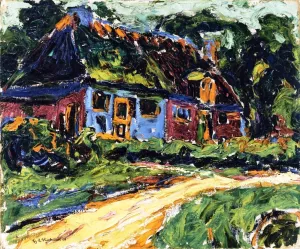 Old House, Fehmarn by Ernst Ludwig Kirchner - Oil Painting Reproduction