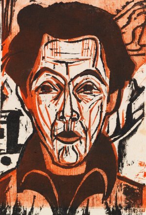 Selbstportrait by Ernst Ludwig Kirchner Oil Painting