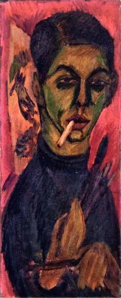 Self-Portrait 2 by Ernst Ludwig Kirchner Oil Painting