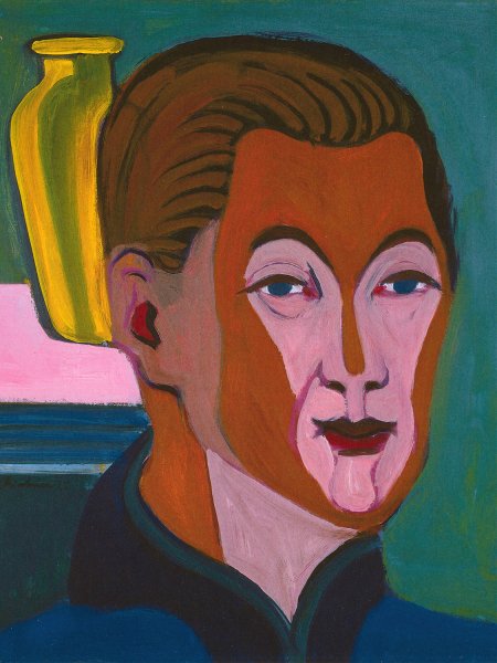 Main Product Photo of Self Portrait  Painting by Ernst Ludwig Kirchner