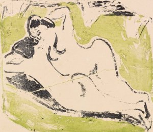 Sich sonnende Badende by Ernst Ludwig Kirchner Oil Painting