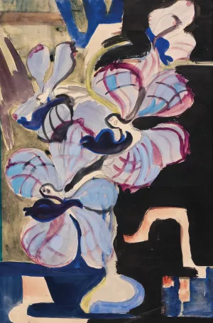 Stillleben mit Orchideen by Ernst Ludwig Kirchner Oil Painting
