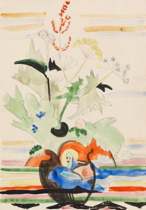 Stillleben mit Wiesenblumen by Ernst Ludwig Kirchner Oil Painting