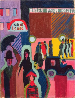 Store in the Rain by Ernst Ludwig Kirchner Oil Painting