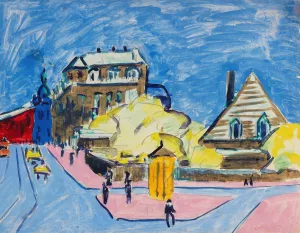 Strassenbild by Ernst Ludwig Kirchner Oil Painting
