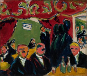 Tavern by Ernst Ludwig Kirchner Oil Painting