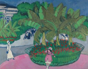 The Bosquet; Albertplatz In Dresden by Ernst Ludwig Kirchner Oil Painting