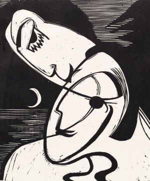 The Kiss by Ernst Ludwig Kirchner Oil Painting